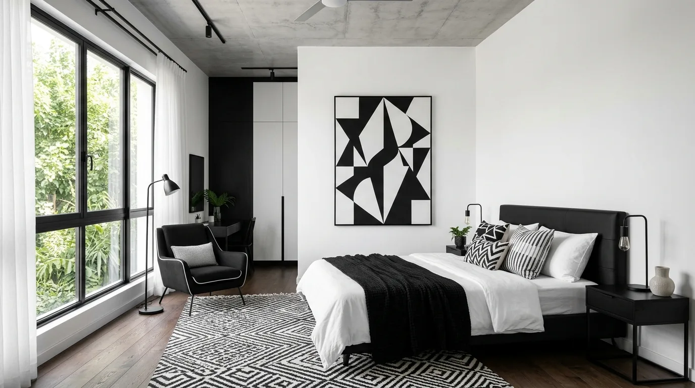 Black & White Modern Bedroom for 10 stunning bedroom ideas for a modern look